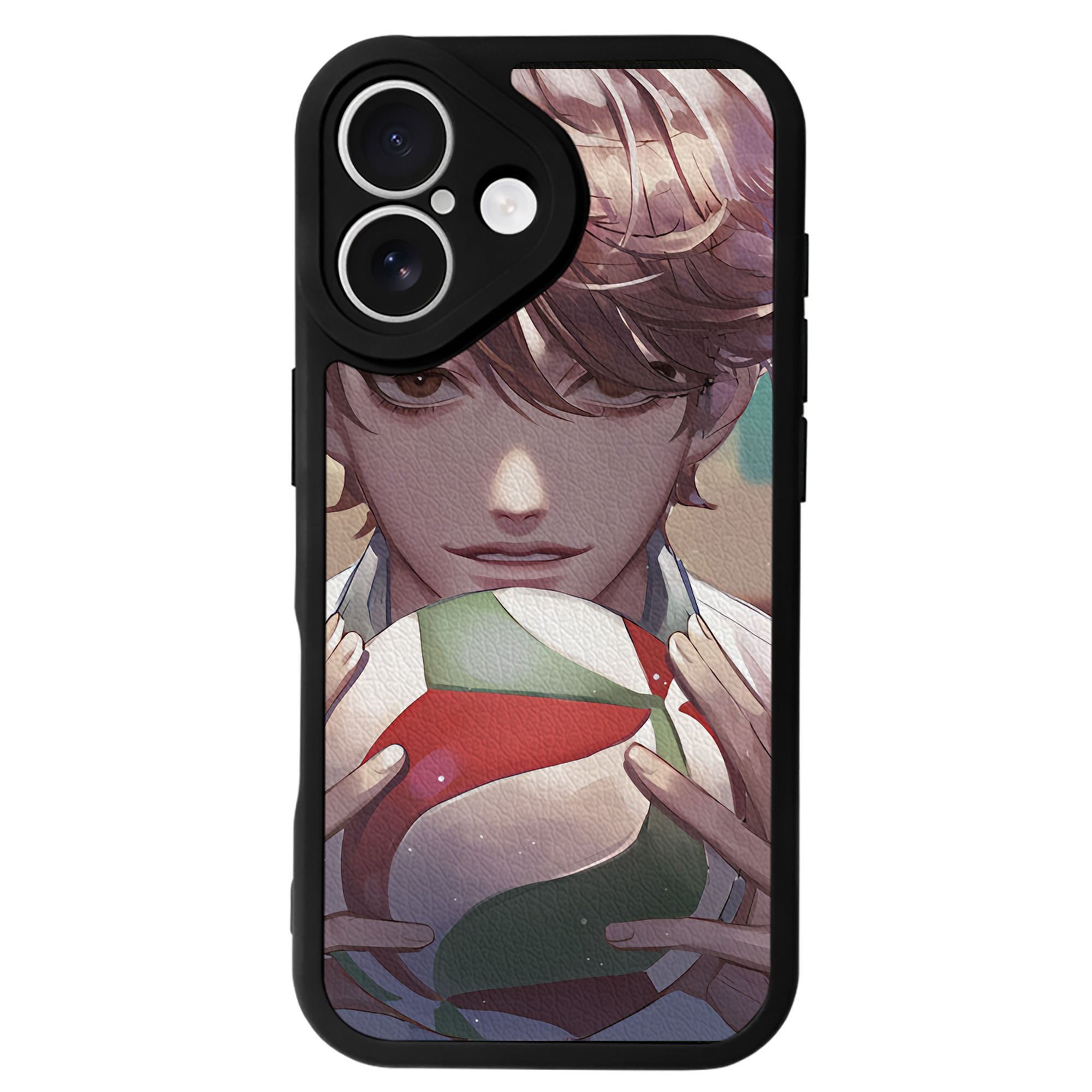（画像用） ハイキュー!! Haikyu!! 【iPhone 16シリーズ対応】シリコンスマホケース（レザー調） 材質：シリコン
